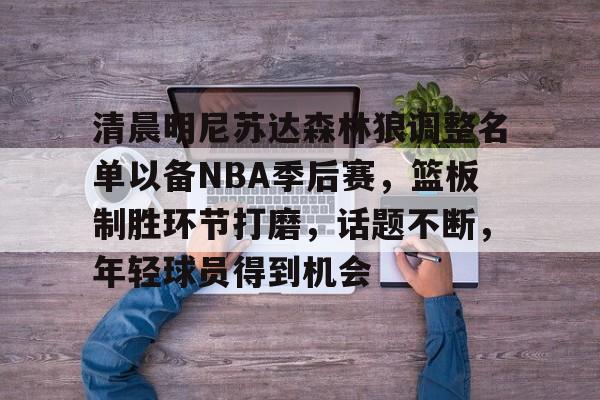 九游体育-关于清晨明尼苏达森林狼调整名单以备NBA季后赛，篮板制胜环节打磨，话题不断，年轻球员得到机会的信息